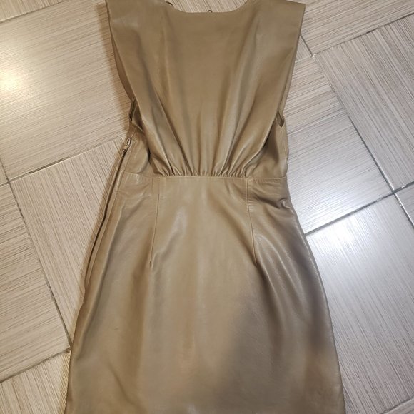 Zara Real Leather Mini Dress - Picture 6 of 8